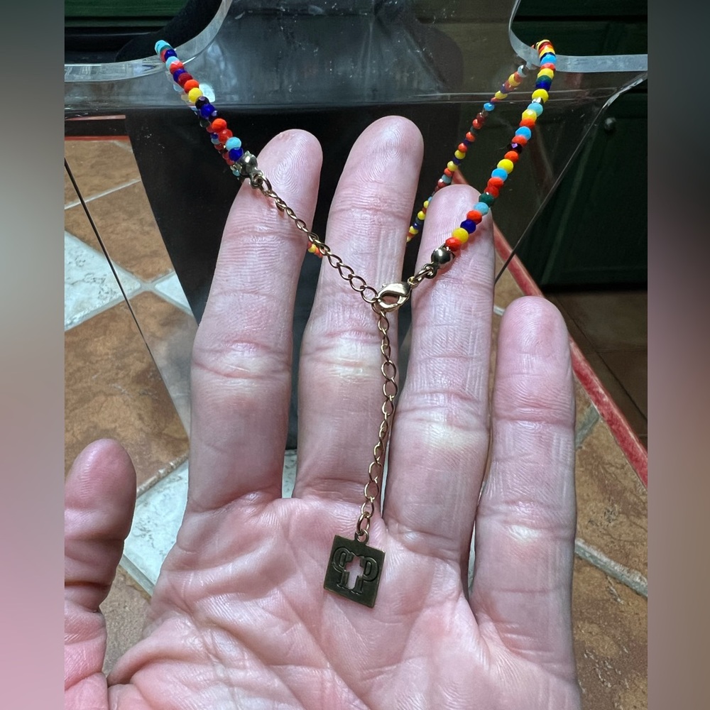 Pink Panache Multicolored Crystal Beaded Necklace - Picture 8 of 9